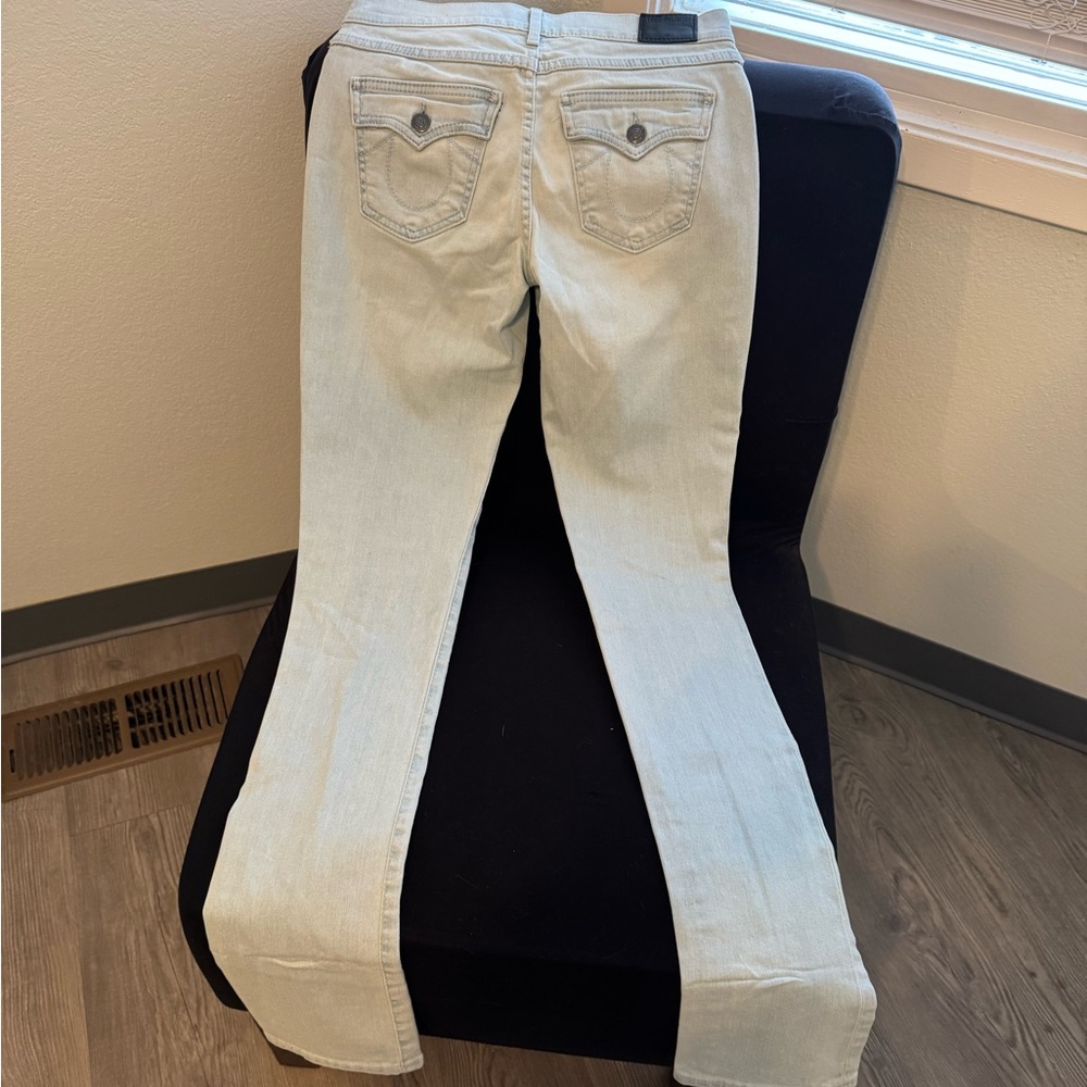 True Religion Light Blue Flare Jeans